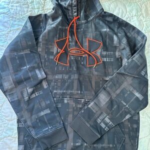 Under Armour Bold Orange and Charcoal Hoodie
